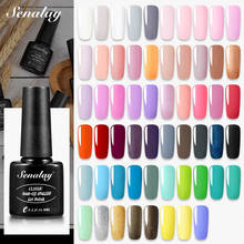 SENALAY Gel nail polish Gel Varnishes Hybrid base top coat Manicure set for Matte paiting nail art UV  LED lamp Gel nail polish 2024 - buy cheap