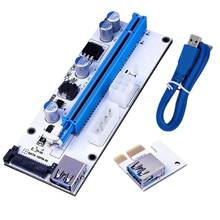 008s 1x a 16x cabo de extensão do cartão vga pci-e DC-DC 60cm usb 3.0 cabo riser cartão adaptador de riser cartão para computador cnim quente 2024 - compre barato