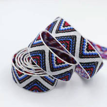 ZERZEEMOOY 3/4'' 20mm 10yard/lots Polyester Colorful Geometric Woven Jacquard Ribbon Dog Collar Ruban Accessories DTY Tape 2024 - buy cheap