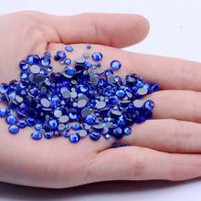 Crystal Hotfix DIY Rhinestones For Nails ss6-ss30 And Mixed Sapphire Strass Nail Art Glass Stone Glitter Decoration Design 2024 - buy cheap