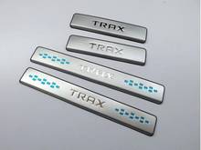 High quality stainless steel Scuff Plate/Door Sill Protector Sticker Car Styling For 2014-2016 Chevrolet TRAX 4pcs/set 2024 - buy cheap