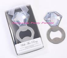 (25 Pieces/lot) Wedding celebration gift of Sparkle and Pop Diamond Bottle Opener Party Favors For Wedding souvenirs 2024 - buy cheap