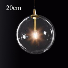 1 Light Clear Glass Globe Led G4 Lustre Luminaires Pendant Lights Simple Nordic Gold Metal Hanging Lamp Dining Room Droplight 2024 - buy cheap