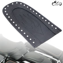 Black Rivet Flame Rear Fender Bib Leather Solo Seat For Harley Touring Electra Street Glide FLHT FLTRX  Road King FLHR 1997-2019 2024 - buy cheap