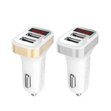 2.1A Dual USB Port Digital LED Voltage Current Display Car Charger Charging Adapter For iPhone iPad Samsung Xiaomi LG Huawei 2024 - buy cheap