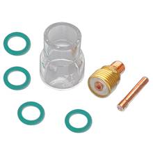 7Pcs/Set #12 Pyrex Glass Cup Kit Stubby Collets Body Gas Lens Tig Welding Torch For Wp-9/ 20/ 25  Welding Accessories 2024 - buy cheap
