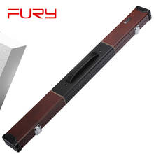 FURY Pool-caja de tacos de 1/2 piezas, accesorios duraderos de billar, 2 agujeros, rojo vino, PU, 3/4 unidades 2024 - compra barato