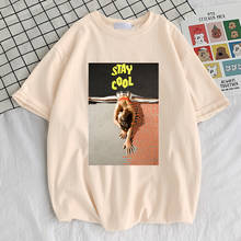 Camiseta de algodón con estampado de letras para hombre, ropa de gran tamaño, creativa, informal, Vogue, s-xxxl 2024 - compra barato
