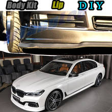 Дефлектор юбки переднего спойлера на бампер автомобиля для BMW 7 E32 E38 E65 E66 E67 E68 F01 F02 G11 G12 2024 - купить недорого