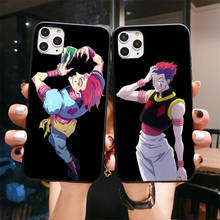 Hunter x Hunter-funda de teléfono HXH Anime Hisoka Gon, carcasa negra mate para iPhone 6, 7, 8 Plus, 12, 11 Pro, X, XR, XS, MAX, Coque 2024 - compra barato