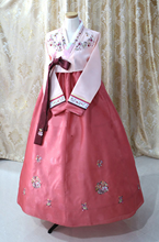 Ханбок платье на заказ Корейский Традиционный женский корейский ханбок национальный костюм 2024 - купить недорого