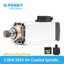 g-penny 3.5kw ER20 Air Cooled Spindle Motor 4 pcs bearings 0.01mm accuracy 220v/380v wood working spindle air cooling 2024 - buy cheap