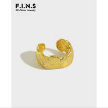 F.I.N.S 1Pc Korean S925 Sterling Silver Ear Buckle Irregular Concave Ear Cuff Silver 925 Ear Clip without Puncture Fine Jewelry 2024 - buy cheap