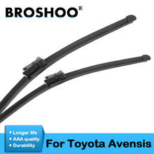 BROSHOO Car Windscreen Wipers Blades Natural Rubber For Toyota Avensis MK3/Avensis T250 MK1 MK2 MK3,Model Year From 1998 To 2016 2024 - buy cheap