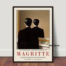 Картина на холсте Rene Magritte, Классическая фигурка человека, искусство, репродукция, плакаты и печать, Настенная картина для гостиной 2024 - купить недорого