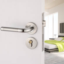 Interior Door Handles with Key Front Back Llevers Latch Bathroom Bedroom Door Handles Security Entry Lock Set 2024 - buy cheap