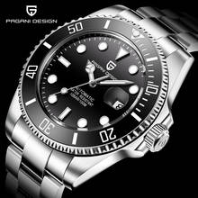 Pagani design-relógio de pulso masculino de marca de luxo, automático, preto, aço inoxidável, à prova d'água, executivo, esportivo, mecânico 2024 - compre barato