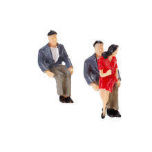 100pcs N Scale Model People Painted Figure Standing Pose Passenger Scenery 2024 - buy cheap