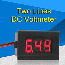 Voltímetro Digital LED de 0,36 pulgadas, voltímetro de dos líneas, DC 4,5-30V, pantalla led a Color 2024 - compra barato
