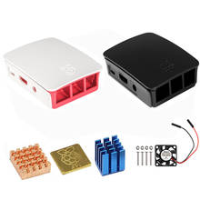 Для Raspberry Pi 3 Чехол Официальный корпус ABS Raspberry pi 2 коробка корпус от Raspberry Pi основа + вентилятор охлаждения 2024 - купить недорого