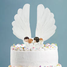 1Pcs Angel Wing Cake Topper Flag Kids Birthday Party Wedding Decoration Dessert Cake Baking Birthday Baby Shower Supplies 2024 - buy cheap