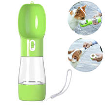 Botella de agua portátil para perros pequeños y grandes, tazón de viaje para cachorros y gatos, dispensador de comida al aire libre, alimentador, producto para mascotas 2024 - compra barato