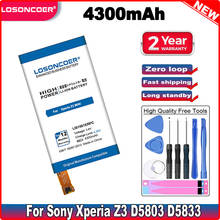 LOSONCOER 3900 мАч LIS1561ERPC батарея для Sony Xperia Z3 Compact Z3c mini D5803 D5833 для C4 E5303 E5333 E5363 E5306 SO-02G 2024 - купить недорого