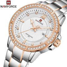 Naviforce relógio de pulso masculino, relógio impermeável esportivo de aço quartzo 2024 - compre barato