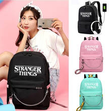 Stranger Things-mochilas escolares multifunción para estudiantes, niños y niñas, mochila para ordenador portátil para adolescentes, bolsas de viaje con carga USB 2024 - compra barato