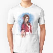 Aerith Gainsborough T Shirt 100% Pure Cotton Aeris Cloud Strife Final Fantasy Remake Ff7 Sephiroth Anime Tifa Lockhart Aerith 2024 - buy cheap