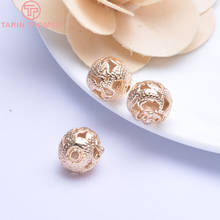 6 uds 14MM 24K oro champán Color plateado latón dragón hueco forma espaciador pulsera de perlas de joyería de calidad Accesorios 2024 - compra barato
