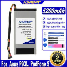 HSABAT C11P1323 5200mAh batería para Asus PadFone S P93L P92L P93L PF500KL PF500K baterías 2024 - compra barato