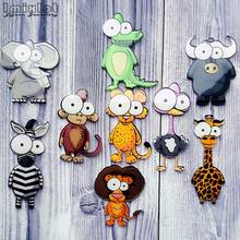 Cute Cartoon Brooches For Women Acrylic Zebra Lion Monkey Elephant Animal Brooch Pins Clothes Backpack Hat Badge Kids Gifts 2024 - buy cheap