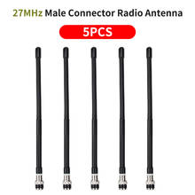 5x27mhz bnc conector macho antena de rádio para kenwood icom motorola IC-V8 IC-V80 IC-V82 IC-U82 IC-W32 2024 - compre barato