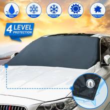 Strong Magnetic Car Sunshade For Windshield Silver Cloth Snow Sun Shade Waterproof Dust Protector Cover Winter Car Front Window 2024 - buy cheap