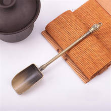 Traditional Chinese Tea Spoon Position Copper Tea Scoop Shovel Tea Leaves Chooser Holder Chinese Kung Fu Tea Accessories Tools 2024 - buy cheap