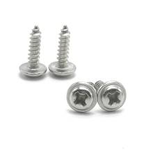20Pcs 50pcs 100pcs Cross pan Round Head 304 Stainless Steel self-tapping with Washer Screws With Pad  Silver Fastener Screw 2024 - buy cheap
