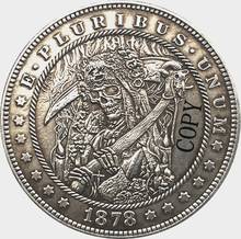Hobo-Copia de moneda de níquel, 1878-CC, tipo dólar Morgan de EUA, 162 2024 - compra barato