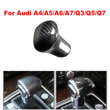 New Carbon Fiber Shift Knob Head Cover for Audi Old Models A4/A5/A6/A7/Q3/Q5/Q7 Gear Shifter Lever Stick 2024 - buy cheap