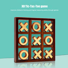 Family Noughts And Crosses Game Classic Xo Chess Board Game Wooden Strategy Game Montessori Parent-child Interactive Toys 2024 - buy cheap