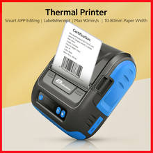 BT+USB Thermal Printer Label Maker for Clothing Retail Receipt Printer 203dpi Max 90mm/s 10-80mm Paper Width Smart APP Editing 2024 - buy cheap