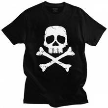 Moda capitão harlock jolly roger t topos para homem manga curta impresso anime manga espaço pirata t camisa de algodão tshirt roupas 2024 - compre barato