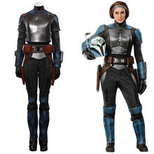 Fantasia de star wars bo-katan cristal, traje para cosplay, colete, calças, halloween, carnaval 2024 - compre barato