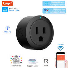 Mini Smart Plug WiFi Socket 10A US Adaptor Smart Home Voice Control Outlet Timer Socket For Alexa Google Home Tuya Smartlife App 2024 - buy cheap