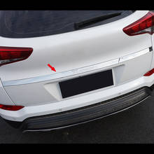 Cubierta de manija de puerta trasera de maletero, embellecedor de bisel, decoración de acero inoxidable, cromo, para Hyundai Tucson 2015 2016 2017 2024 - compra barato