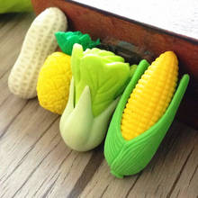 FREE SHIPPING60pcs/lot Fresh Vegetable And Fruit Stationery Rubber For Lubrication Creative Cartoon Mini Office Gift Children 2024 - buy cheap