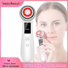 New  Ultrasonic Iontophoresis LED Color RF Facial  Microcurrent Cell Rejuvenation Beauty Instrument Face Massage Lifting Beauty 2024 - buy cheap