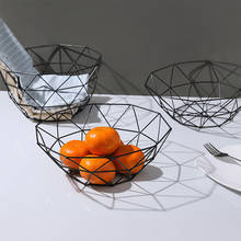 Kitchen Basket Container Bowl Metal Wire Basket Kitchen Drain Rack Fruit Vegetable Holder Snack Tray Table Storage Bowl 2024 - buy cheap