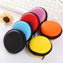 Women Earphone Storage Box Round Candy Colour Women Men Mini Coin Earphone Line Cable Charger Holder Case Storage Container 2024 - buy cheap