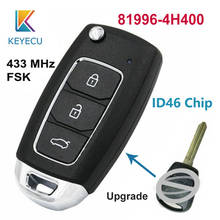 KEYECU-mando a distancia plegable mejorado, 3 botones, 433MHz, ID46, para Hyundai Starex, H-1, H1, 81996-4H400, 819964H400, 2008-2015 2024 - compra barato